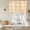 Honey, Soft Tan, variant on Orange Plaid Tie Up Curtains 45 Inches Long, Kitchen Window Curtains Over Sink, Fall Gingham Grids Striped Modern Country Small Window Curtains Balloon Curtains Valances for Bedroom/Cafe 34"x45"
