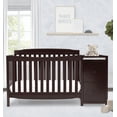 thumbnail image 3 of Delta Children Mason Convertible 6-in-1 Baby Crib and Changer, Dark Chocolate, 3 of 14