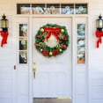 thumbnail image 5 of Christmas Decorations, Christmas Wreath Merry Christmas Front Door Decoration Wall Wreath Party Decoration Summer Door Wreaths outside Wreath Stands for Cemetery, Christmas Wreath, Home Decor, 5 of 9