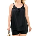 thumbnail image 5 of RELLECIGA Women's Mesh Tankini with Shorts Swimsuit 2 Piece Bathing Suits for Women Plus Size, 5 of 10