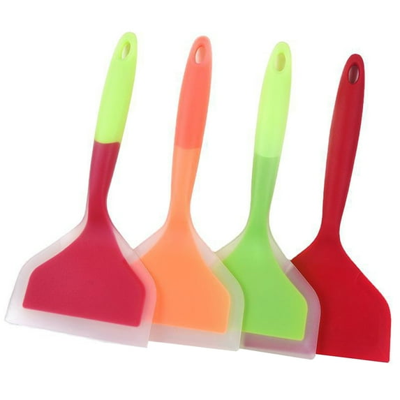 Travelwant Silicone Spatulas - Heat Resistant Flexible Spatula 450F with Stainless Steel Core - Premium Kitchen Utensils with Good Grip - Seamless, Heavy Duty, BPA Free, Large, Dishwasher Safe