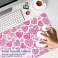 thumbnail image 4 of Long Mouse Pads for Desk,Pink Breast Cancer and Love Desk Mats on Top Of Desks, Desk Mouse Pad Extra Large with 3mm Non-Slip Base and Stitched Edge for Gaming,Office,Work,Home 31.5x15.7in, 4 of 5