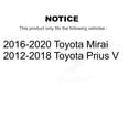 thumbnail image 2 of Transit Auto Rear Disc Coated Rotors Semi-Metallic Pads and Parking Brake Shoes Kit for Car Toyota Prius V Mirai KGF-103411, 2 of 11