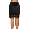 thumbnail image 3 of Women's Vanity Fair 1174122 Lace Trim 22 Inch Half Slip (Black 2X), 3 of 6