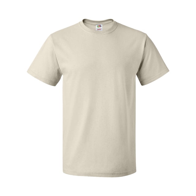 Fruit Of The Loom T-Shirt à Manches Courtes en Coton HD pour Hommes, 2TG, Naturel