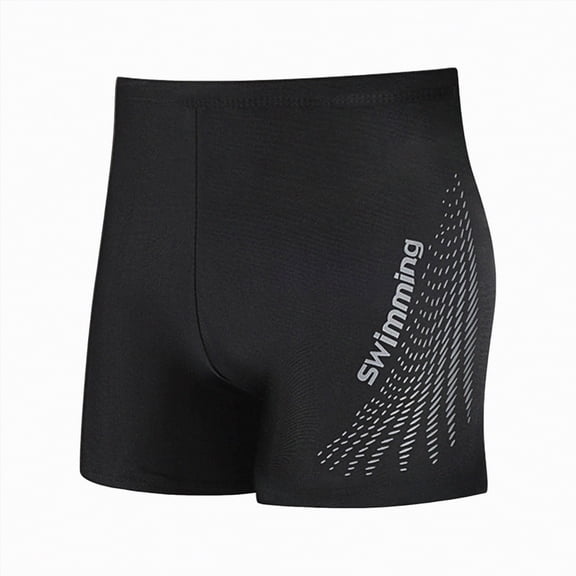 kpoplk Men's Square Leg Swim Briefs Tight Swim Trunks Swimsuit Athletic Bathing Suit Swimwear with Liner Size XXXL,White