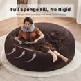 thumbnail image 3 of Venuezy Bean Bag Chair 6Ft, Memory Foam Filled, Super Soft Plush, Beanbag Chairs for Adults, Soft Sofa with Removable Flannel Cover, Round Couch for Living Room, Bedroom, Apartment & Reading Nook, 3 of 10
