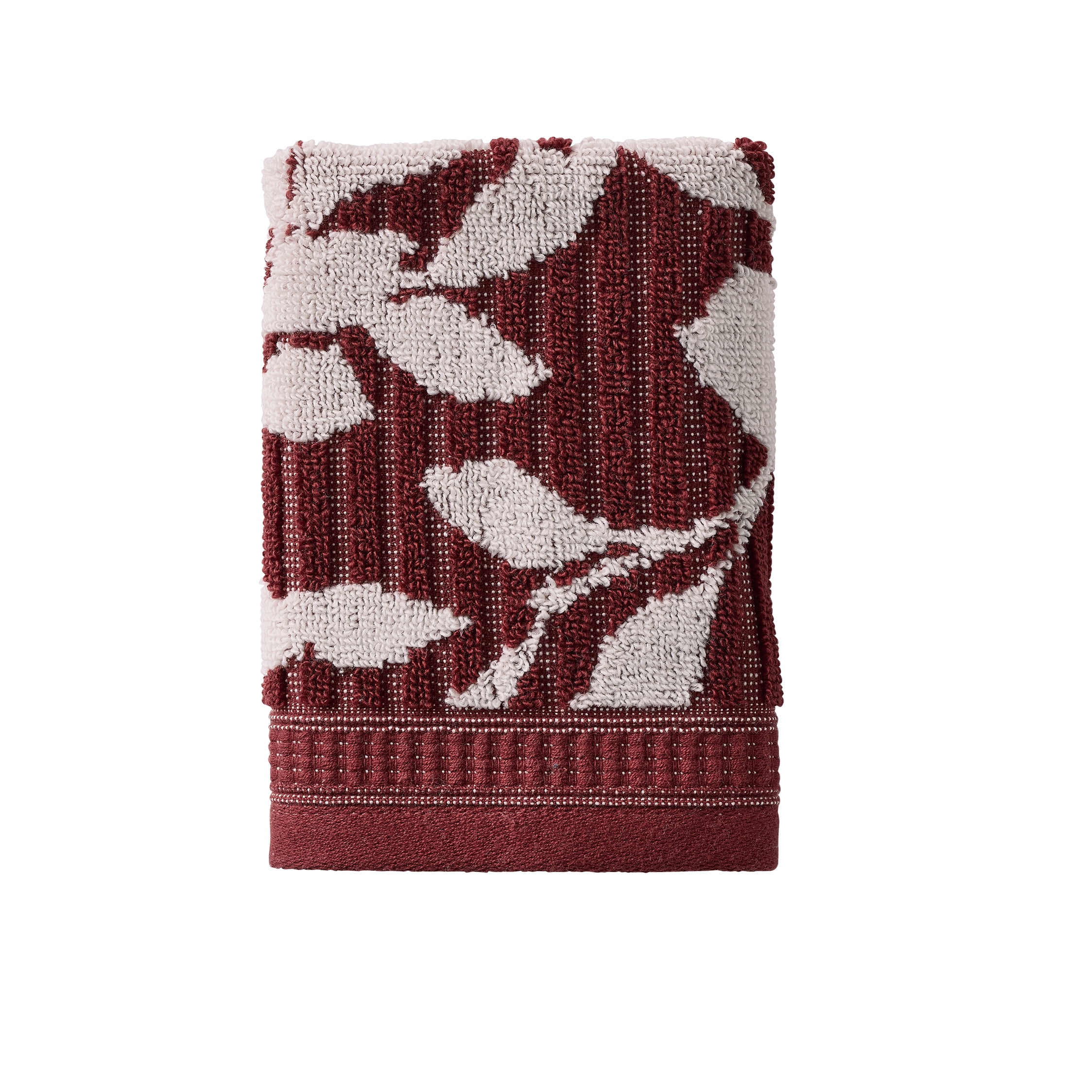 Better Homes & Gardens Signature Soft Floral 6 Piece Towel Set,Deep Redwood/Vanilla Dream