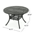 thumbnail image 6 of CoSoTower Outdoor Expandable Aluminum Dining Table, Black Sand Finish, 6 of 9