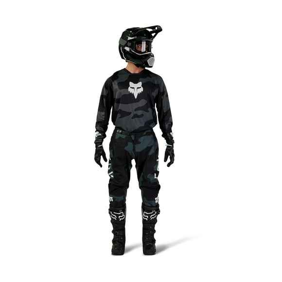 Fox Racing 180 Bnkr Motocross Jersey Camouflage Noir TTG