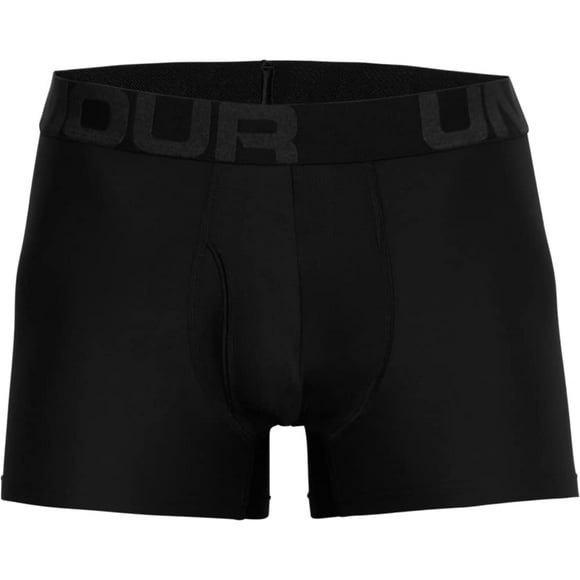 Under Armour Men's Standard Tech 3-inch Boxerjock 2-Pack, Black (001)/Mod Gray Medium Heather, 5X-Large