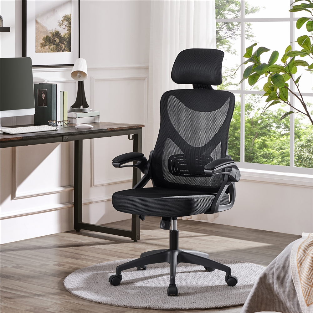 Alden Design High Back Mesh Office Chair with Headrest photo 2