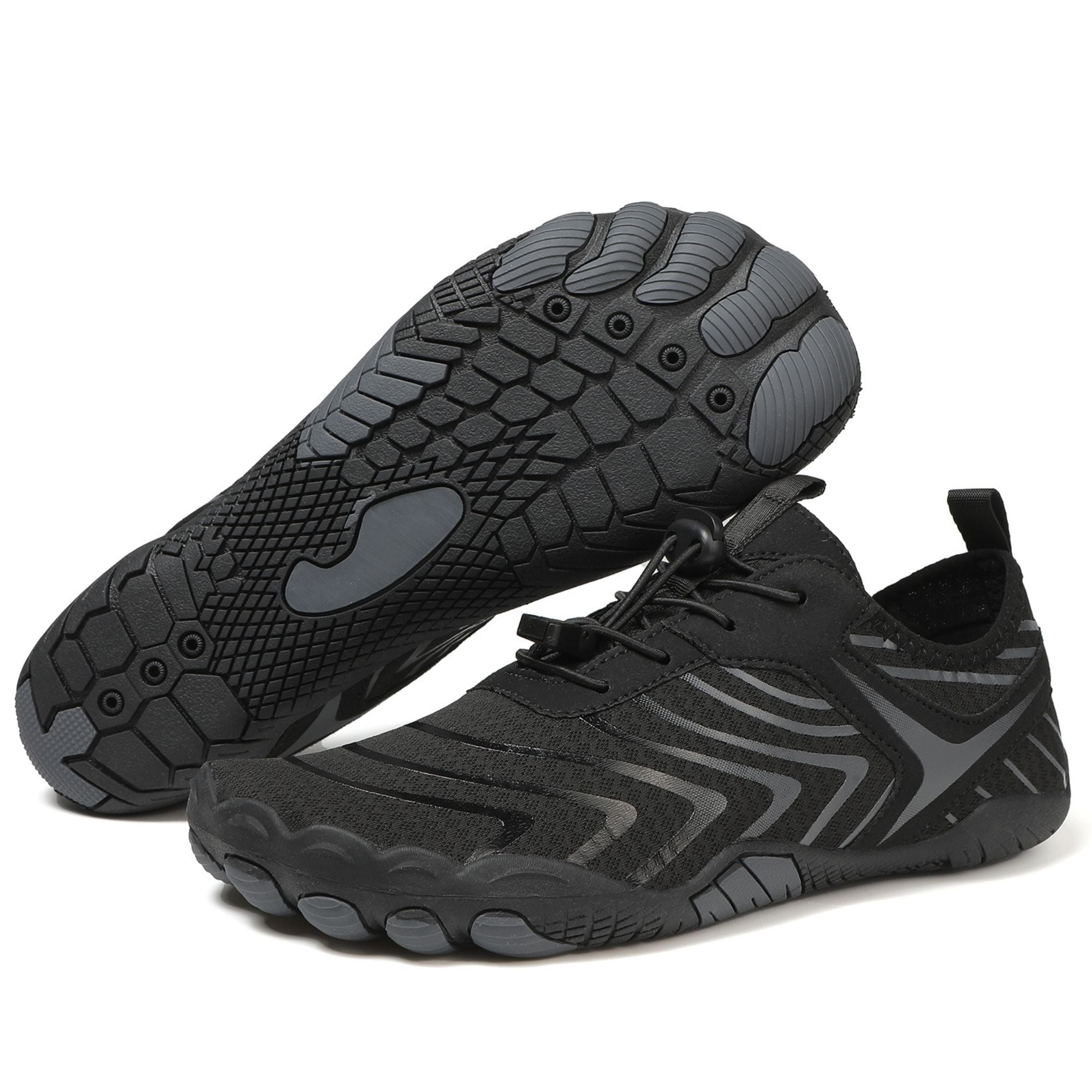 BERANMEY Pro Barefoot Shoes for Women & Men Wide Toe Box Hiking Water Shoes Non-Slip Breathable Barefoot Swim Surf Shoes for Beach Pool Aqua Running & Walking Fast Drainage & Waterproof Design