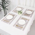 thumbnail image 7 of REGALWOVEN Placemats Set of 6 Vinyl Placemats for Kitchen Dining Table Decor Washable Heat Resistant Table Placemats Wipeable Table Mat White 18*12in, 7 of 7