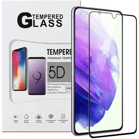 KIQ Galaxy S21 5G Tempered Glass Screen Protector Clear Anti-Scratch Self-Adhere Bubble-Free For Samsung Galaxy S21 5G [1 Pack]
