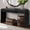 Black, variant on YWEN Unique Retro Curved Console Table with 2 Hidden Handle Drawers, Vintage 59'' Long Accent Entryway Table Sofa Table for Entrance Dinning Room Living Room