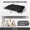 thumbnail image 5 of CAPHAUS 35/43 Inch Deluxe Plush Crate Pet Bed, Shaggy Pillow Dog Bed, with Anti-Slip Bottom, Washable, Anti-Anxiety Fluffy and Soft Kennel Pad for Small/Medium/Large Dogs in Pink, Dark Gray, Black, 5 of 9