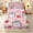 Cartoon 04, variant on Erosebridal Cute Hedgehog Strawberry Print Zipper Twin Comforter Sets with Fitted Sheet and 2 Pillowcases for Girls, Pink Fruit Wildlife Zipper Bedding Set, Pink Reversible, 4 Pieces