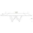 thumbnail image 4 of DAVEE Extendable Dining Table with Grey Ceramic Top--106.30/70.87*35.43*29.53 inches, 4 of 4