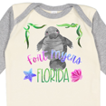 thumbnail image 4 of Inktastic Fort Myers Florida Cute Swimming Manatee Boys or Girls Long Sleeve Baby Bodysuit, 4 of 5