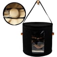 thumbnail image 1 of Hat Storage Box Large   Felt Hat Organizer Straw Hat Box with Clear Panel, 1 of 10