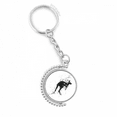 thumbnail image 1 of mexican kangaroo simple black and white rotatable keyholder disc accessories chain clip, 1 of 3