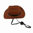 thumbnail image 6 of Funny Cat Dog Pet Hat Western Cowboy Hat Universal Dog Photo Prop Cap Halloween Christmas Street Party Pet Props N1P2, 6 of 9