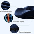 thumbnail image 4 of RUseeN 17.7"x16"x2.75" Donut Pillow Seat Cushion for Women, Hemorrhoid Treatment Tailbone Cushion, Large Seat Cushion for Prostate/Pregnancy/Bed Sores/Coccyx/Sciatica for Office Chair Car or Travel, 4 of 8