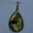 thumbnail image 3 of Natural Labradorite 925 Sterling Silver Pendant Pear 43.80 Ct Gems CERTIFIED, 3 of 6