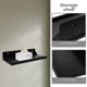 thumbnail image 4 of Estante de almacenamiento para baño, 1 pieza, para pared, sin perforaciones, organizador de ducha (negro), 4 of 6