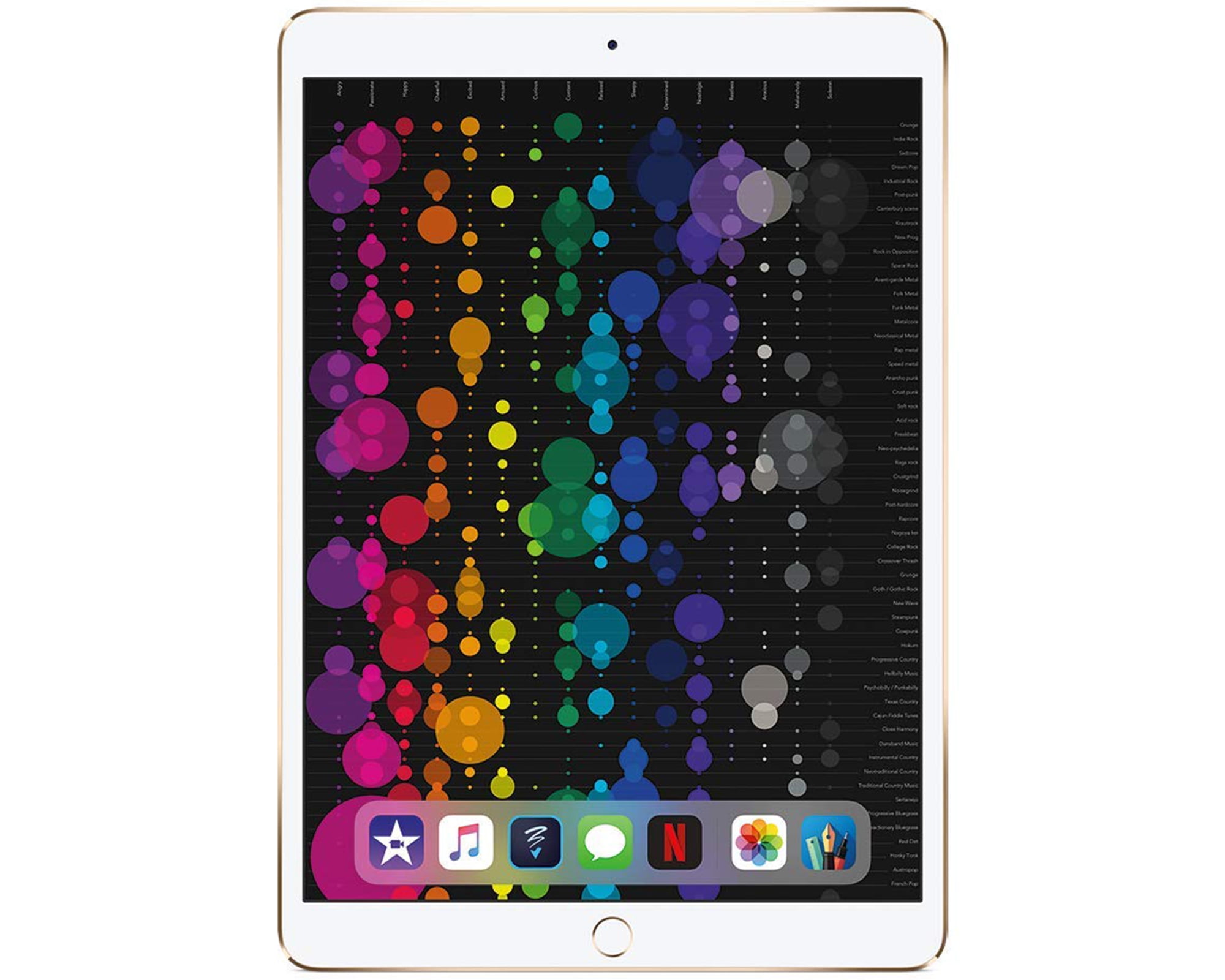 Open Box | Apple iPad Pro | 10.5-inch Retina | 256GB | Wi-Fi Only | Newest  OS | Bundle: Case, Pre-Installed Tempered Glass, Rapid Charger, 