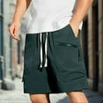 thumbnail image 2 of Havenre Men's Cargo Shorts Big and Tall Relaxed Fit Casual Work Shorts Drawstring Outdoor Hiking Shorts with Zipper Multi Pockets Green XXL, 2 of 6