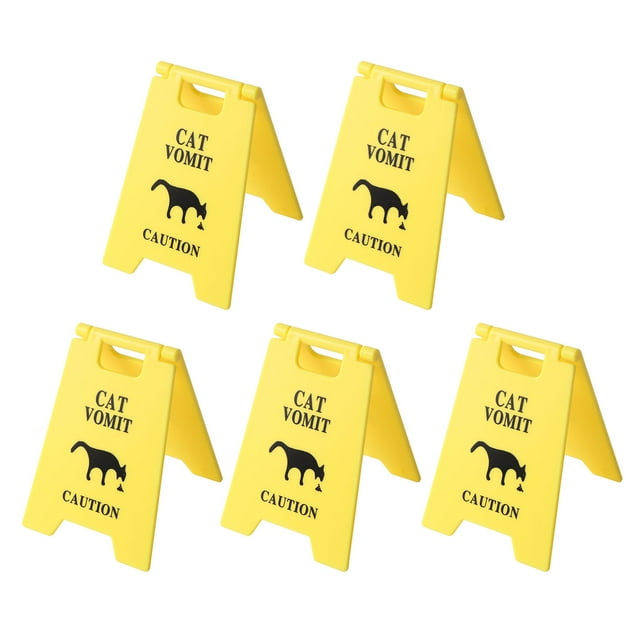 Letrero De Vómito Para Mascotas, ABS Impermeabilizante De Larga Duración, Divertido, Para Gato, 5 Uds.