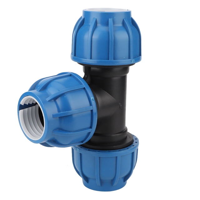 Conexión en T, Tubería de agua de plástico PE Conector de tubería de agua Conector en T impulsado por rendimiento