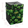 thumbnail image 5 of Saint Patrick's Day Foldable Car Garbage Can with Lid, Leak-Proof, Hanging Storage Bag - Trash Can for Car, Mini Trash Can, 5 of 6