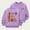 Purple, variant on ATOGUTA Sweatshirts for Kids Boys Girls Thanksgiving Fleece Drop Shoulder Pullover Shirts Pink, 2T-12