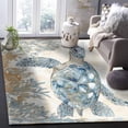 thumbnail image 5 of Area Rugs 5x8 Ft Sea Turtle Coral Algae Ocean Theme Non-Slip Washable Rug Indoor Rug Floor Mats Non Shedding Carpet for Living Room Bedroom Dining Room Home Decor, 5 of 8