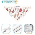 thumbnail image 6 of Dog Bandana 2 Pack,White Christmas Cookie Pattern Bandanas for Dogs,Cat Bandana,Small/ Large Dog Bandana 2 Size,Dog Bandanas Girl Boy, 6 of 6