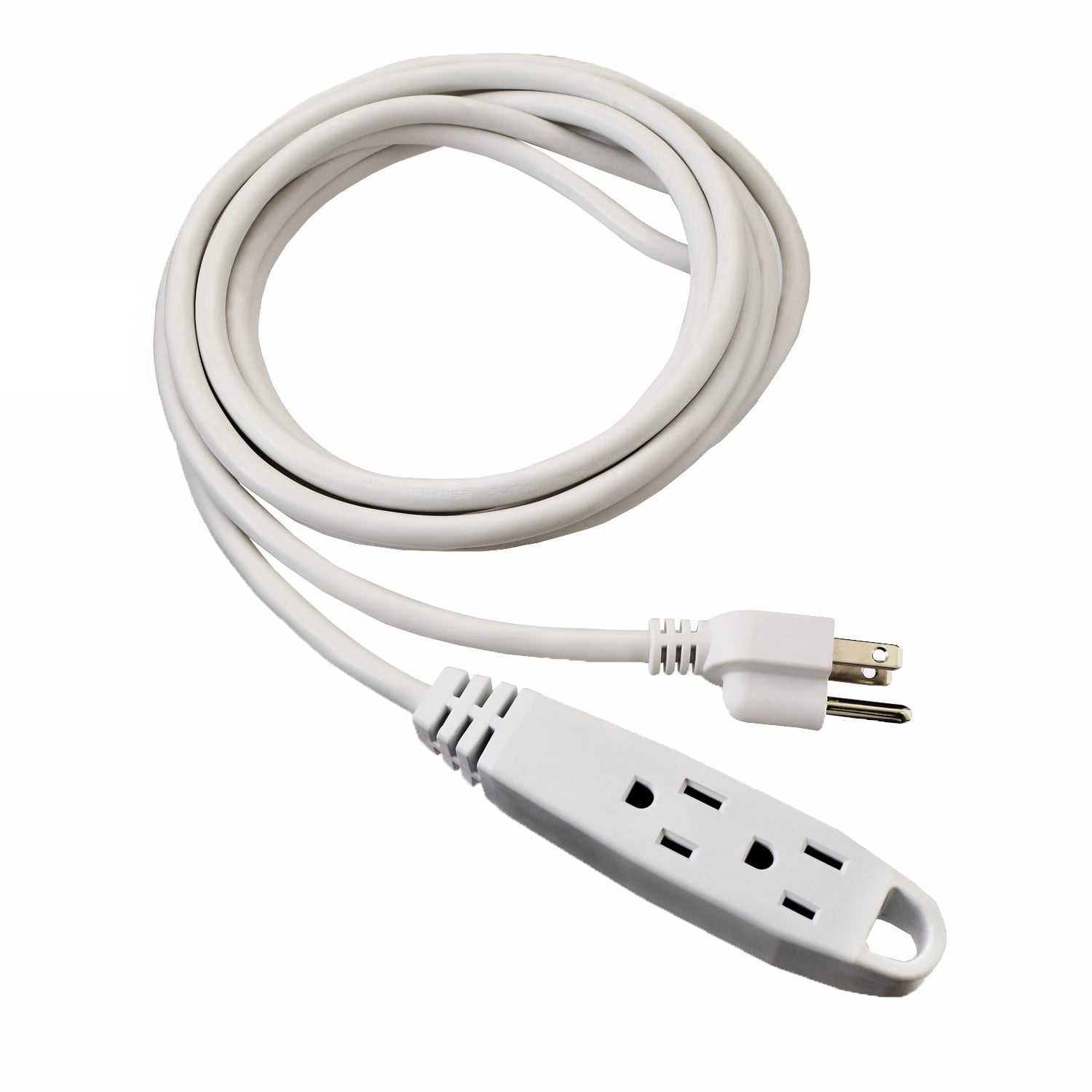 V7 12Foot Power Extension Cord, White
