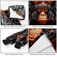 thumbnail image 3 of Monkey Cozy Microfiber Polyester Wearable Blanket - Soft Warm Throws for Adults - Ultra-Plush Sofa Blanket Wrap - Comfy Lounge Wear for Winter - Oversized Hooded Cape for Men and Women, 3 of 6