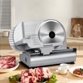 thumbnail image 2 of Techwood 9-inch Electric Deli Slicer | Heavy-Duty Stainless Steel Blade | Precision Thickness Control | For Meat, Cheese & More, 2 of 6