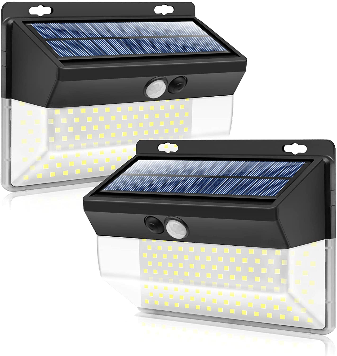 206 LEDs Focos LED Exterior Solares con Detección de Movimiento Lámpara Solar Impermeable Gran Ángulo 270º de Iluminación Luces Solares 3 Modos para Jardín Balcón Luz Solar Exterior Garaje 