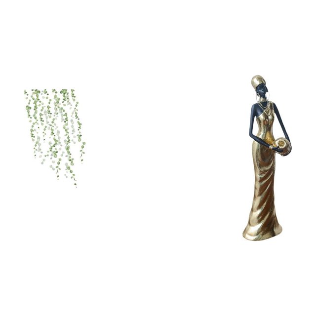 de pared colgante de enredaderas, de pared DIY para dormitorio, figura de mujer africana, estatua de dama tribal africana, decoració