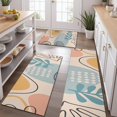 thumbnail image 2 of Orange Boho Abstract and Plant Pattern Kitchen Rugs Sets Of 3,Kitchen Runner Rugs Non Skid Washable,Decorative Kitchen Floor Mats for Kitchen,Sink,Laundry,17"x30"+ 17"x47" + 17"x59", 2 of 6