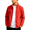 thumbnail image 2 of Kids Sports Jacket Solid Color Hoodless Jacket Long Sleeve Casual Interchange Outerwear Tops Daily Formal Wear for Boys Girls, 2 of 9