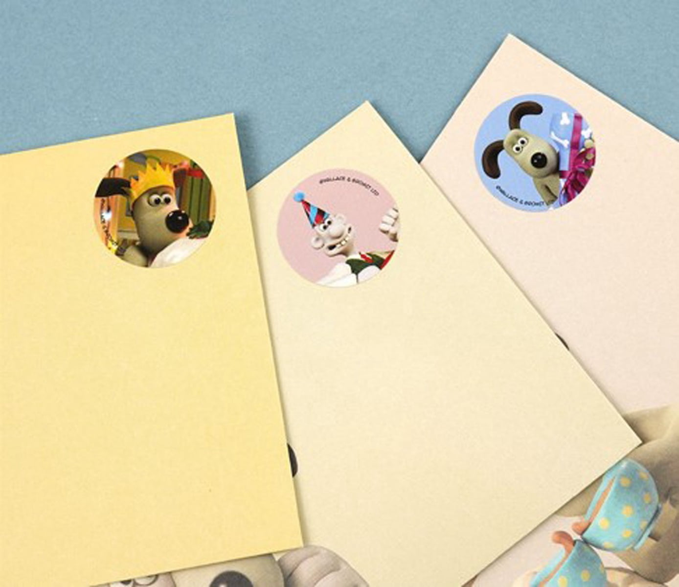 Wallace & Gromit Envelopes and Stickers Set
