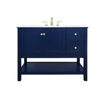 42 in. Single Bathroom Vanity, Blue