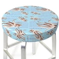 thumbnail image 3 of Haiem Octopus Print Cushion Round Bar Chair Seat Cover Bar Chair Cushion Covers Elastic Washable Bar Chair Cover,Protects from Scratches and Stains-12 inch, 3 of 7