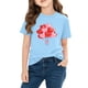 thumbnail image 4 of TaTaai School Season Cute Print Short Sleeve T-Shirt, Valentine's Day Casual Top, Unisex All Season Graphic Tee Gift, 4 of 8