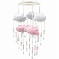 thumbnail image 1 of Baby bed mobile 3D cloud baby wind chime nursery girl crib bed clock, 1 of 5